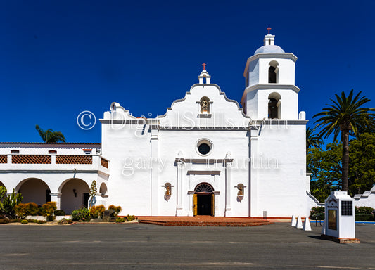 Front View 02 Mission San Luis Rey, Digital, California,  Missions