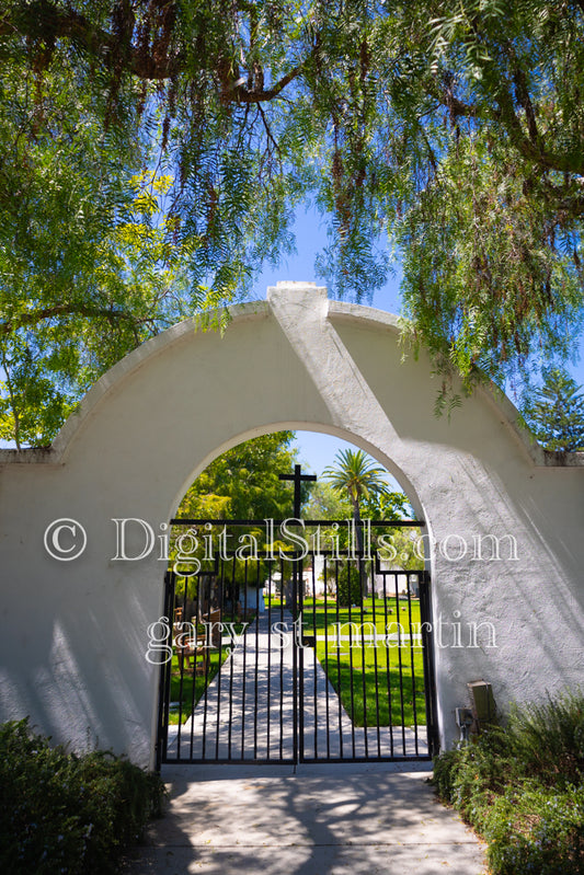 Closed Gates In Mission San Luis Rey