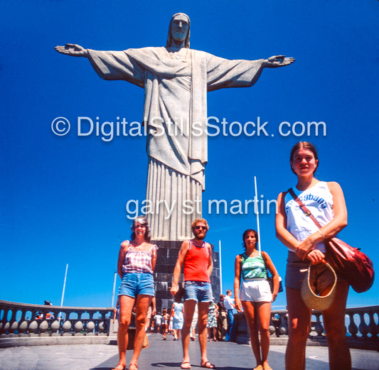 Posed, Christ the Redeemer, Analog, Color, Brazil