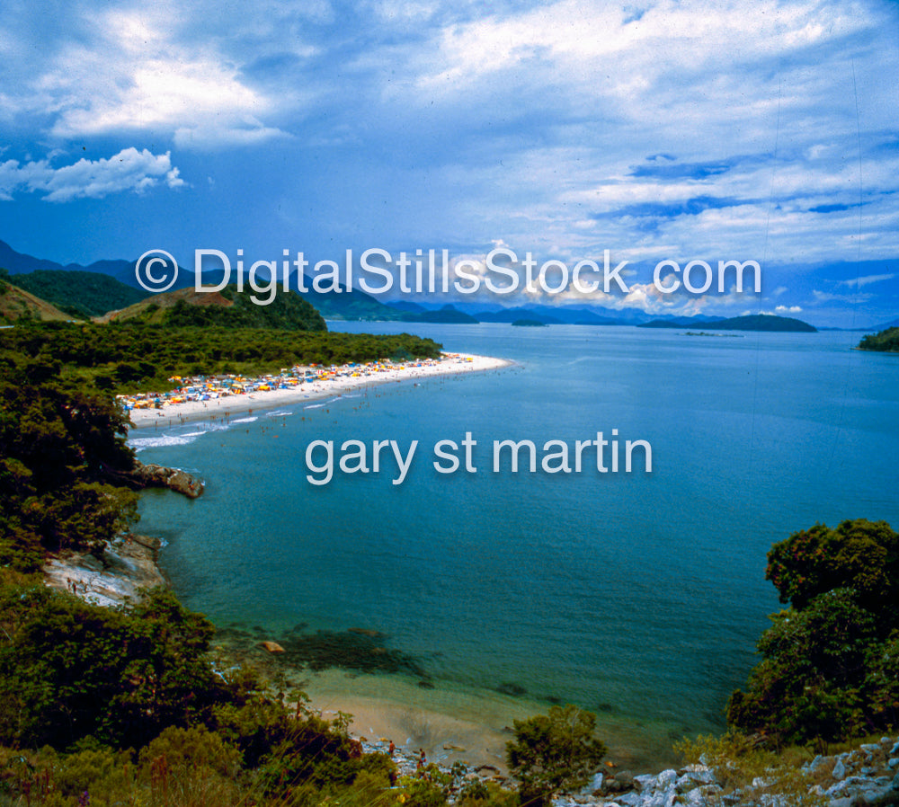 Camping along the sand, Analog, Color, Brazil
