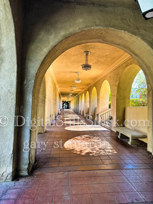 Corridor Left-Side View, Balboa Park, digital