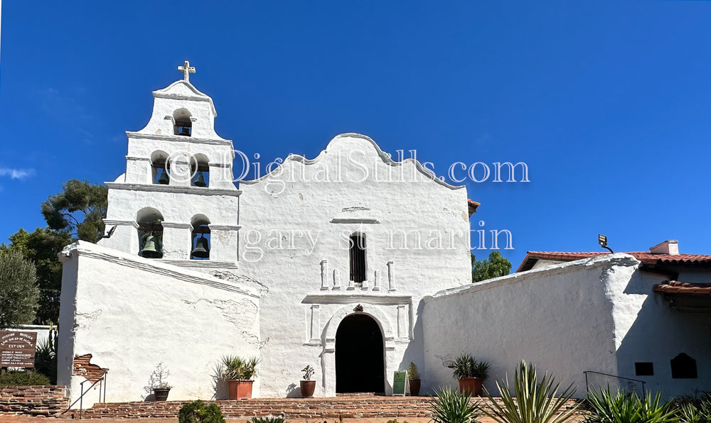 Mission De Alcalá, Full View Two, Digital, California,  Missions