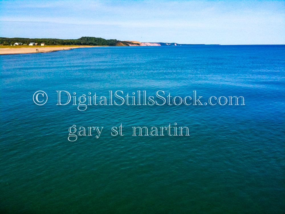 Looking across Lake Superior, digital Grand Marais