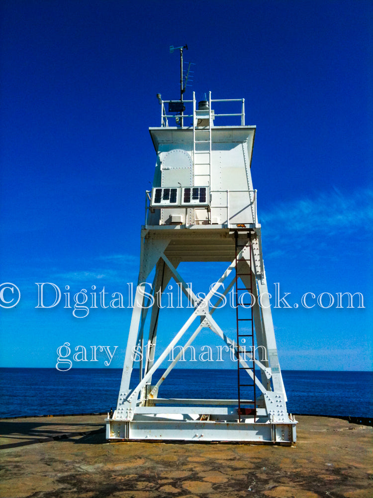 Ladders and Harbor Lights, digital Grand Marais