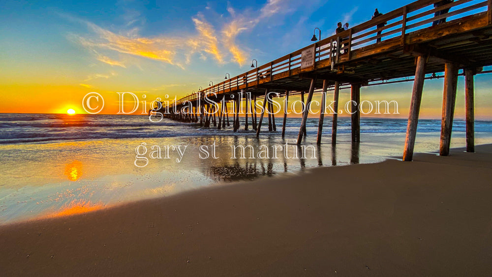 Wide View of the Imperial Beach Pier, digital Imperial Beach Pier