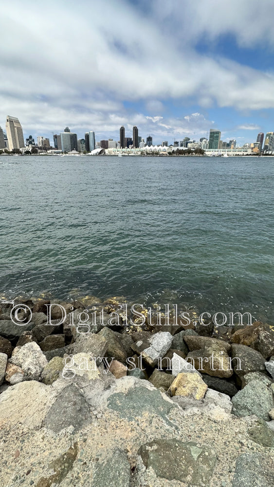 San Diego, over the bay, digital sunset