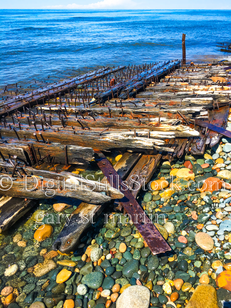 Shipwreck, along Lake Superior, digital Grand mArais