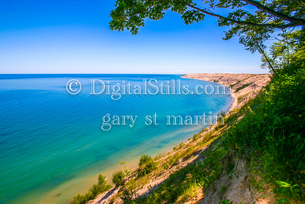 Looking down at Logslide, digital grand Marais