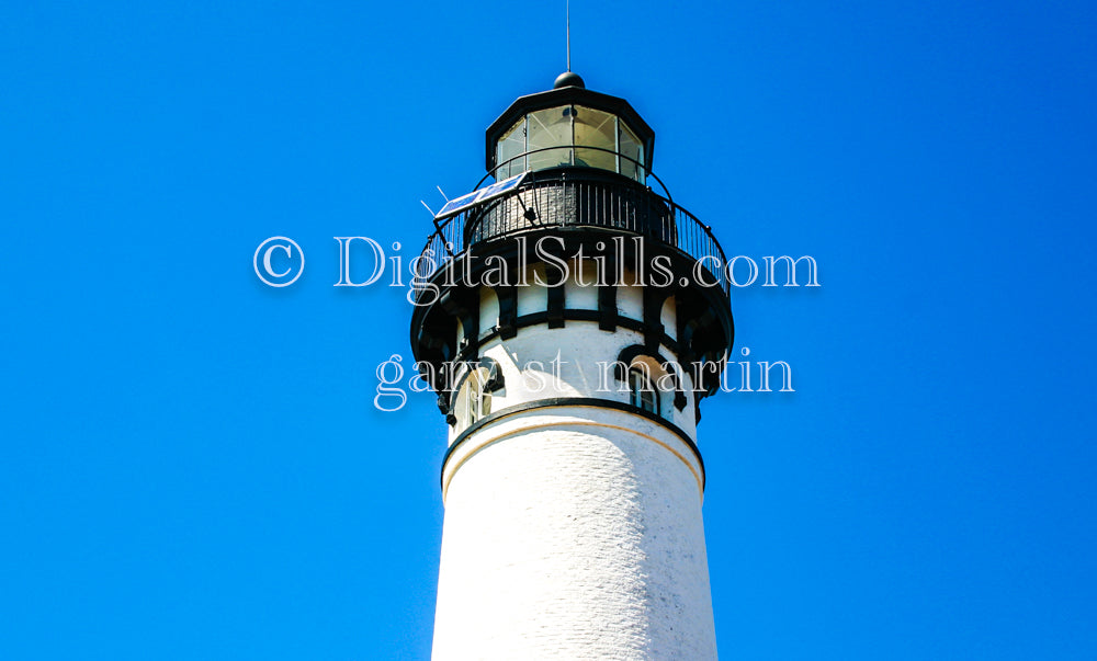 Looking at the top of the AU Sable Lighthouse, digital Grand Marais