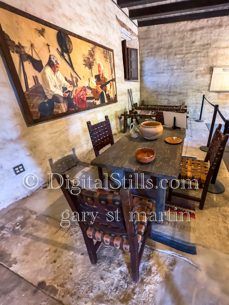 Vertical West Wing Museum Rooms, Mission San Juan Capistrano, Digital, California, Missions