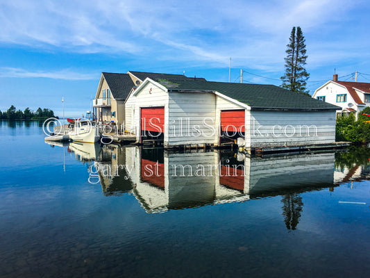 Parking the boats, digital copper harbor