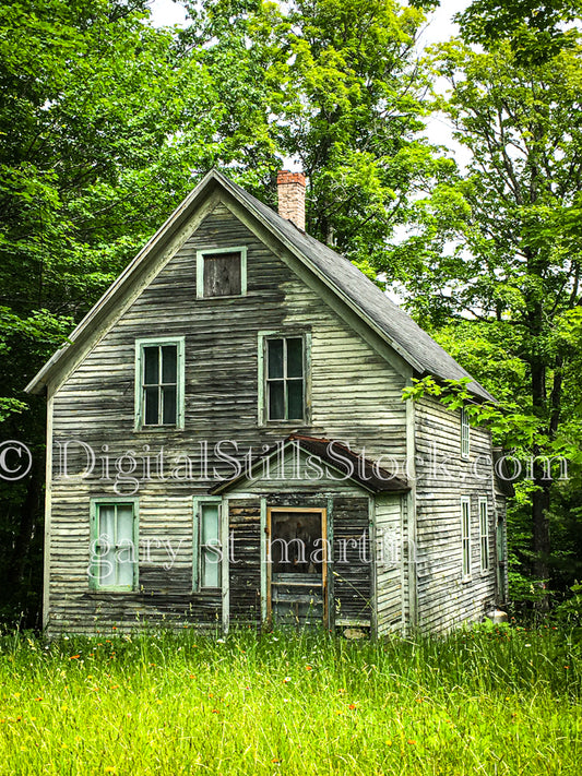Old wooden building at Fort WIlkins, digital copper harbor