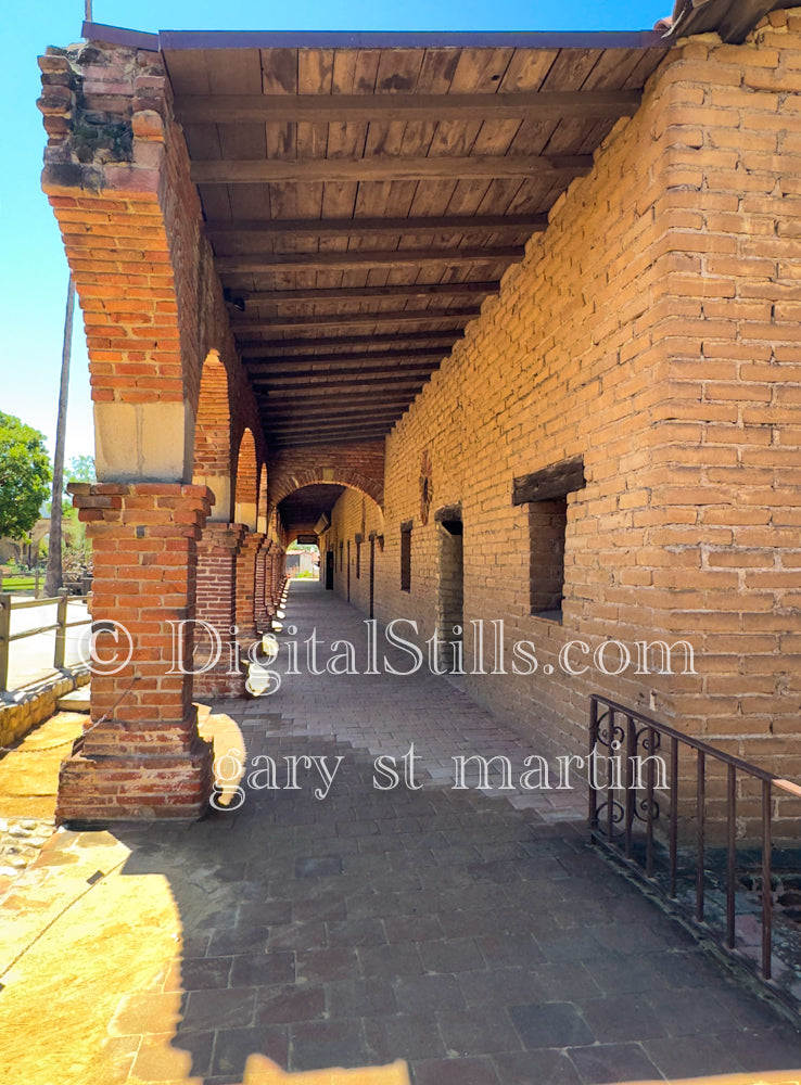 Outdoors In Mission San Juan Capistrano V3 , Digital, California Missions