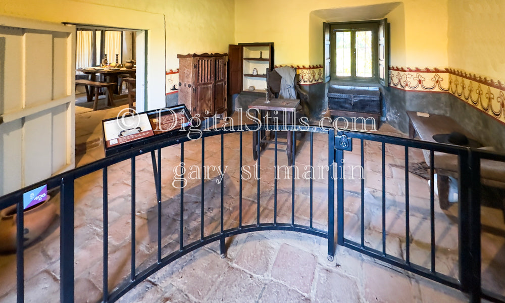 Living Room At Mission San Juan Capistrano , Digital, California Missions