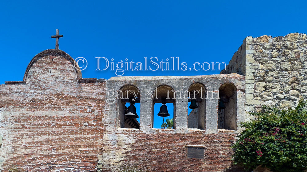 Church Bells At Mission San Juan Capistrano , Digital, California Missions