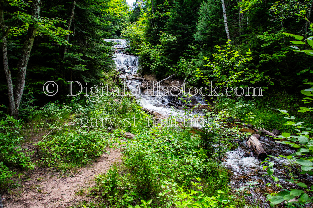 Pathway to Sable Falls, digital Grand Marais