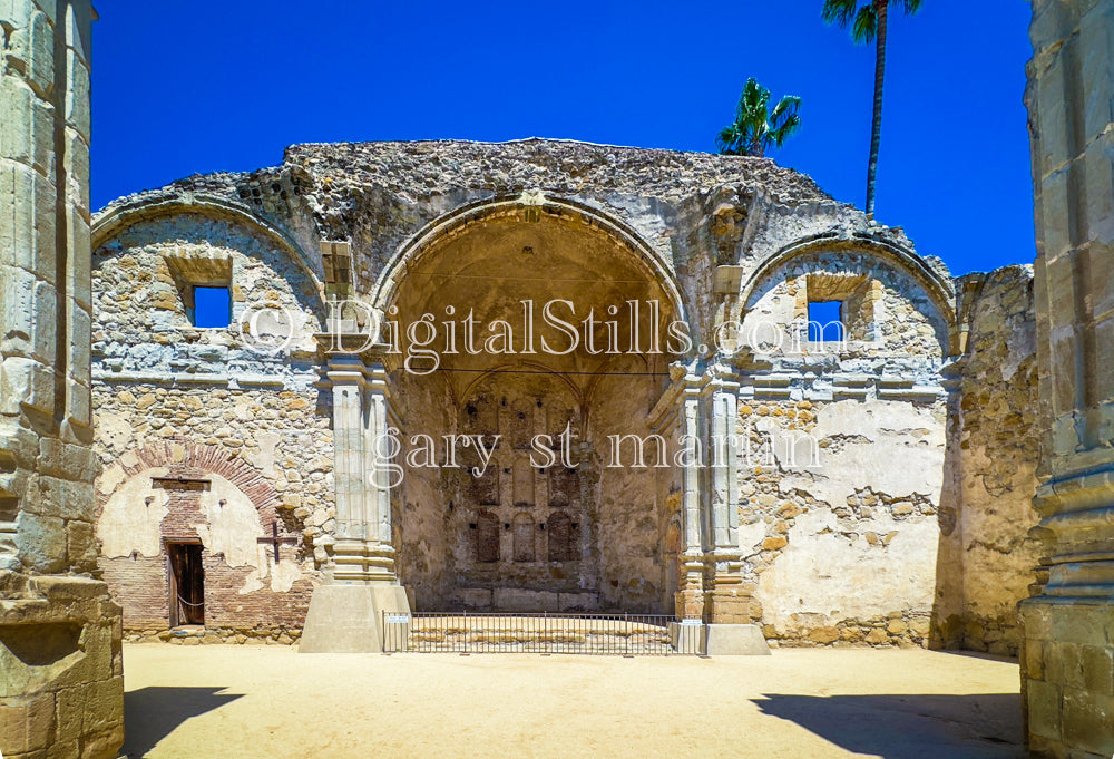 Historic Rock Building At Mission San Juan  Capistrano , Digital, California Missions