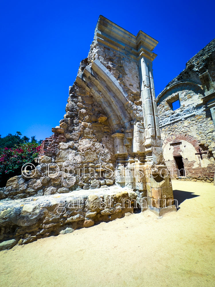 Historic Rock Building At Mission San Juan Capistrano ,Digital , California Missions