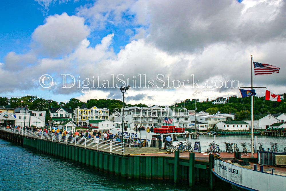 Coming in to the Dock on Grand Mackinac, digital Mackinac Island