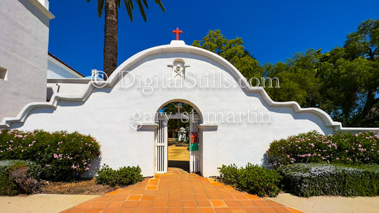 Wide Angle Flowers, Mission San Luis Rey
