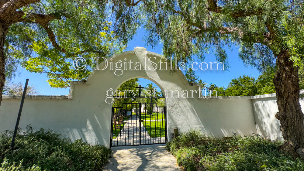 Closed Gates At Mission San Luis Rey