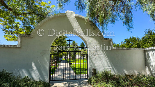 Closed Gates At Mission San Luis Rey V2