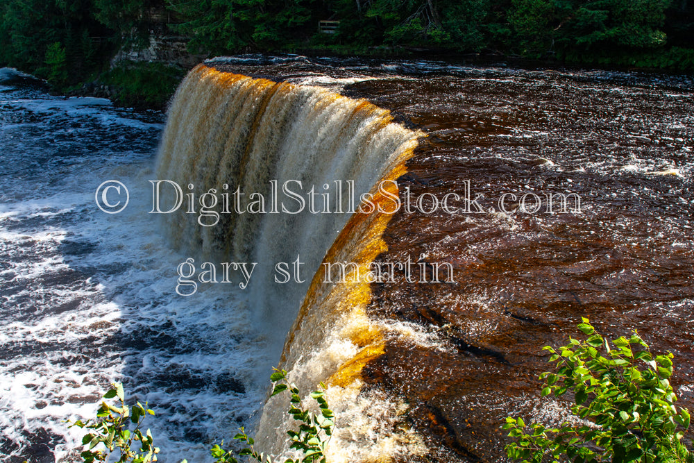Looking at the side of Tahquamenon Falls (Copy), digital Tahquamenon Falls