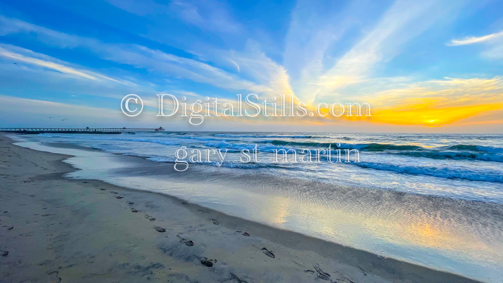 Epic sunset, digital sunset