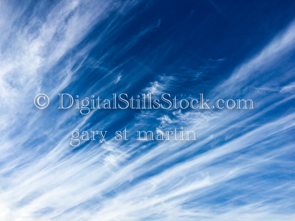 Clouds in the Blue Sky - Sunset, digital suinset
