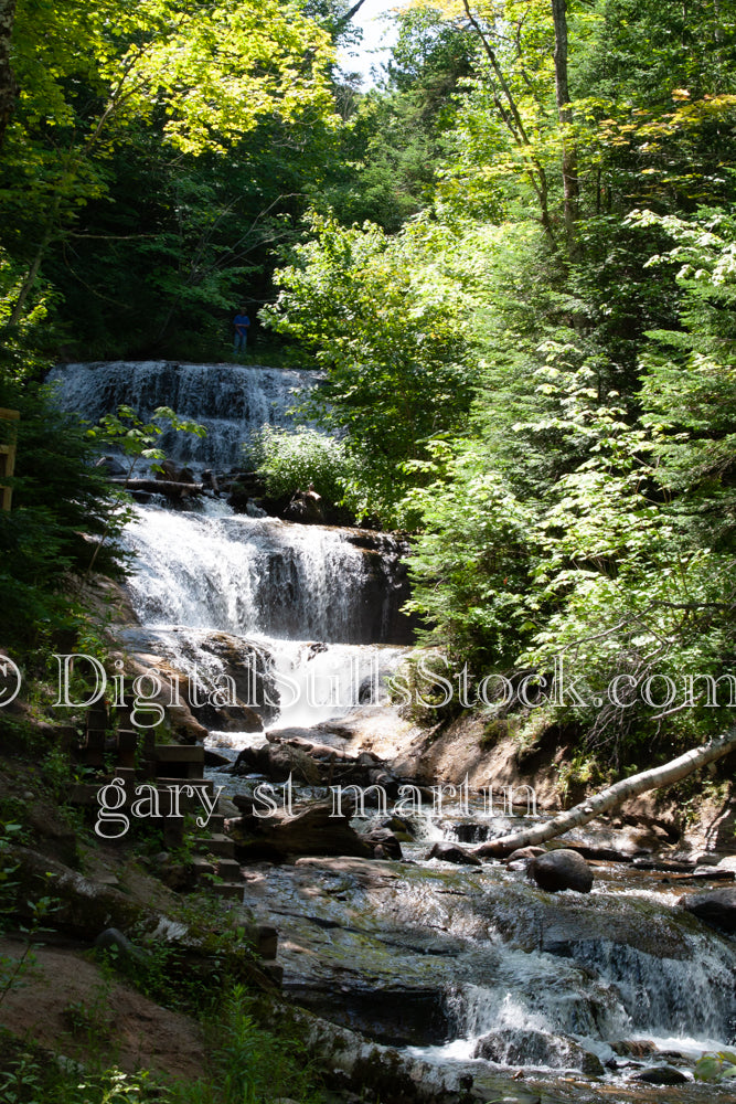 Closeup of Sable Falls, digital Grand Marais