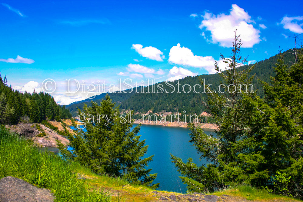 Lake Side Oregon, color, digital