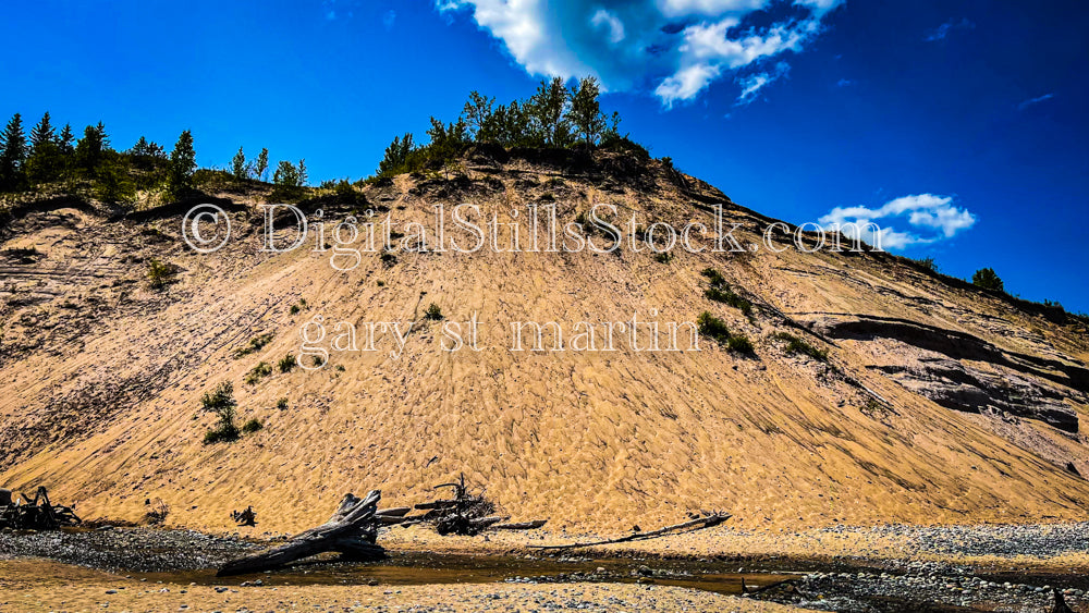 Lake Superior view of Sable Sand Dunes, digital Grand mArais