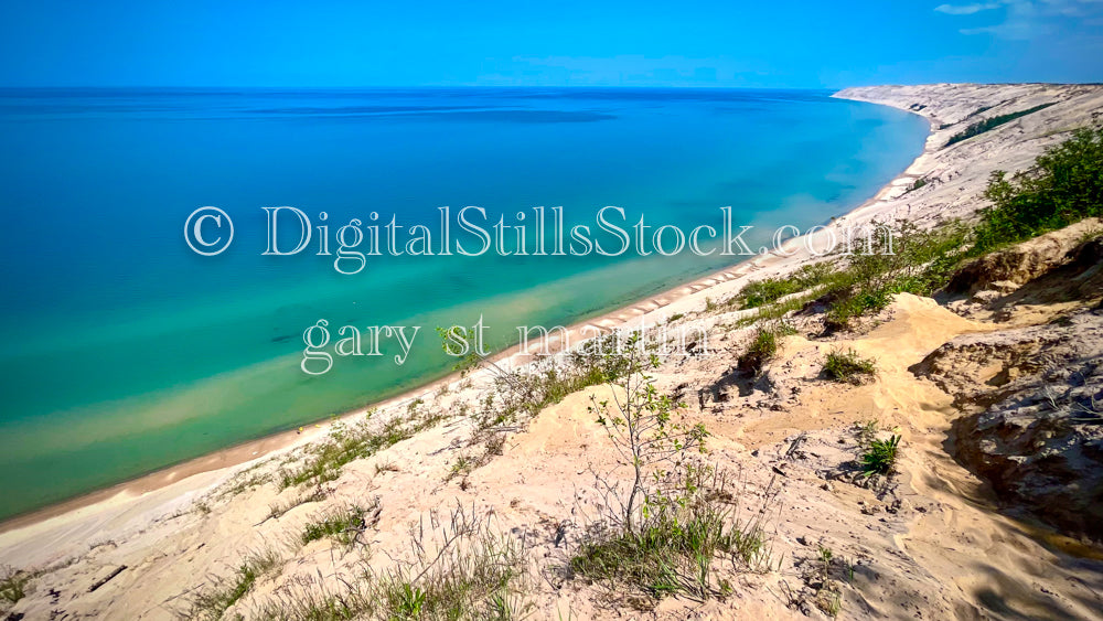 Crescent-shaped shore, digital Grand mArais