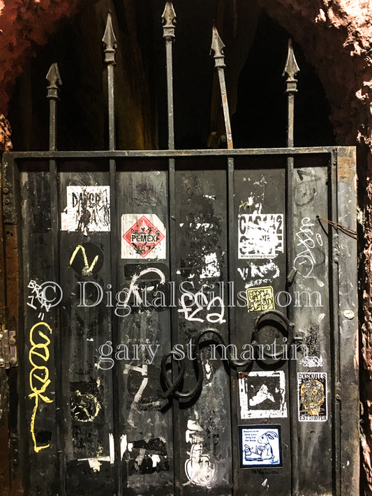 Tagging on Door Details, New Orleans, Digital