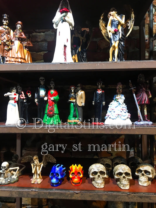 Skeleton Figurines, New Orleans, Digital