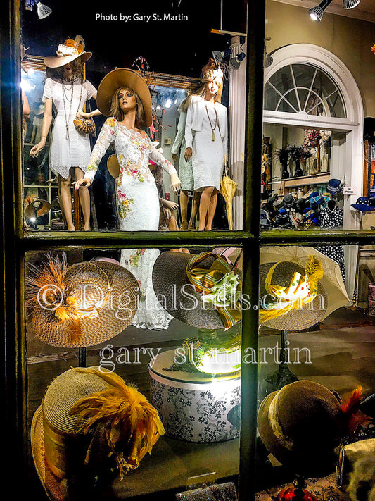 Hat Shop Mannequins, New Orleans, Digital