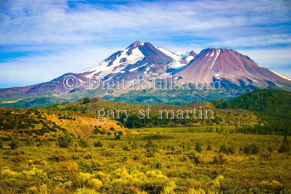 Close View Mt. Lassen, California, Digital, Mt Lassen