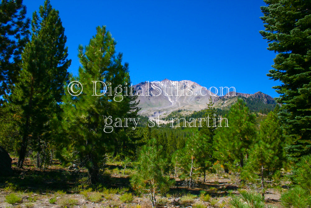 Hidden View Of Multi Color Mt Lassen, CA V2, Digital, California, Lassen