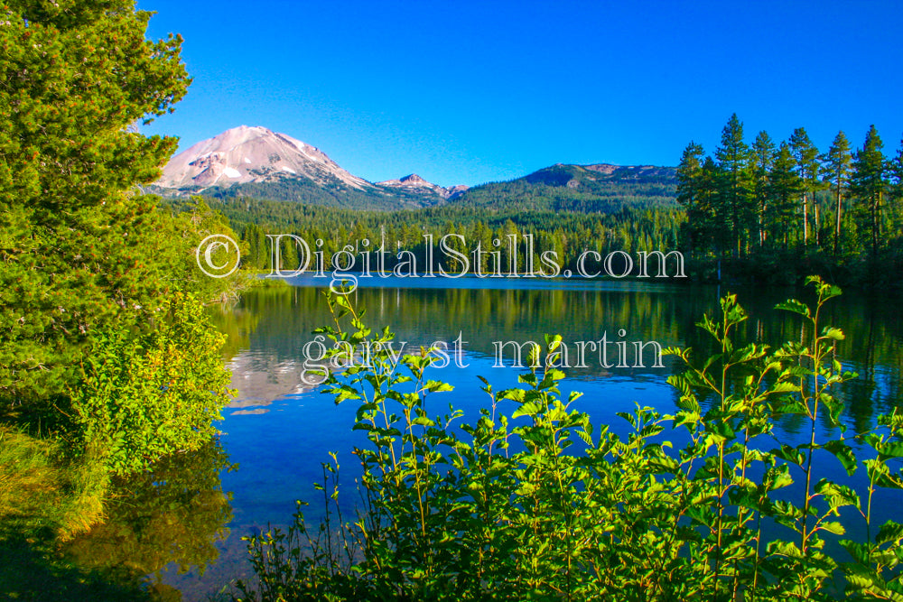 Mountain & Lake View, Lassen Volcanic National Park, CA V2Digital, California, Lassen Digital, California, Lassen