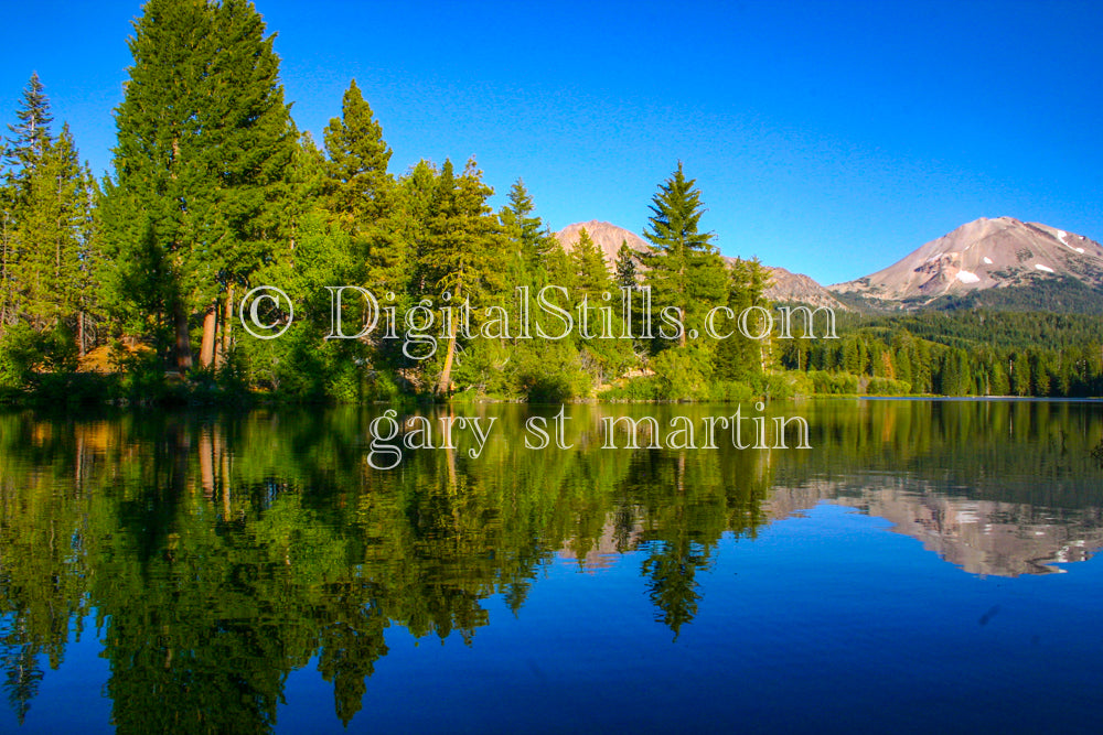 Side Lakeside View, Lassen Volcanic National Park, CA Digital, California, Lassen