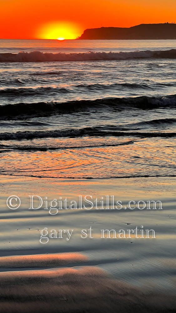 Evening Tide, digital sunset