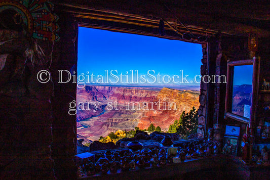 Looking out into the Canyon, Digital, Arizona, Grand Canyon
