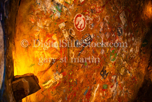 Indian Paintings inside The Tower, Digital, Arizona, Grand Canyon
