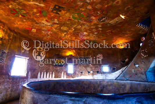Indian Paintings Perspective inside The Tower, Digital, Arizona, Grand Canyon