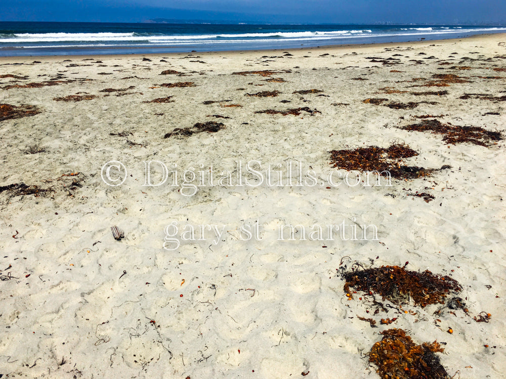 White Sandy Beach, digital sunset