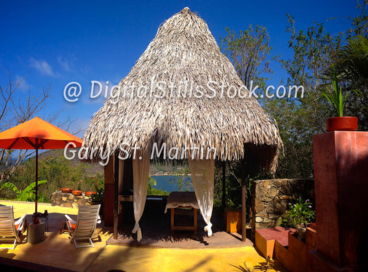 Thatched Roof Cabana, Yelapa, Mexico, digital
