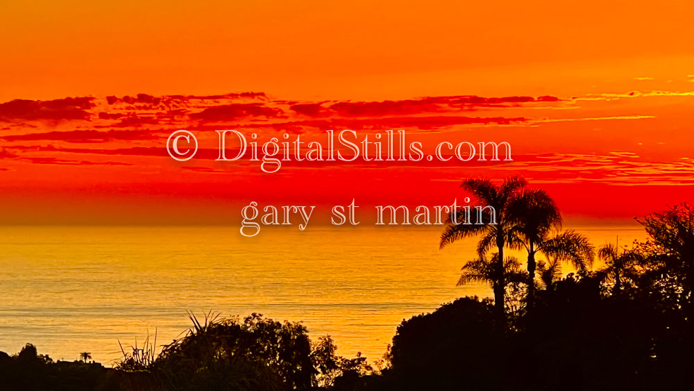 La Jolla Sunset , digital sunset