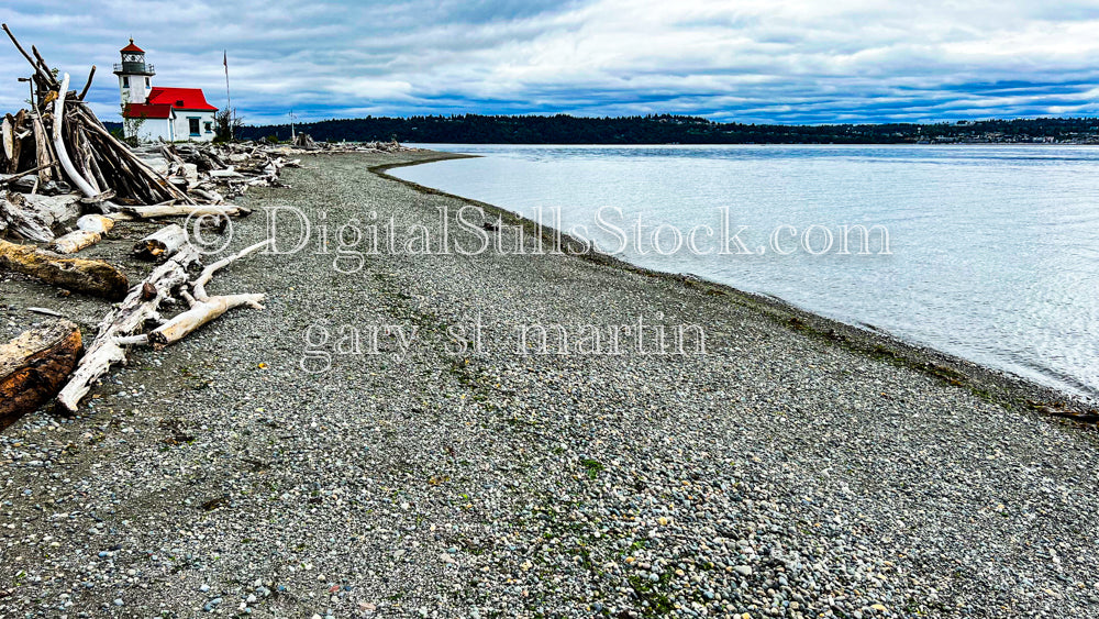 A Rocky Shoreline - Vashon Island, digital Vashon Island