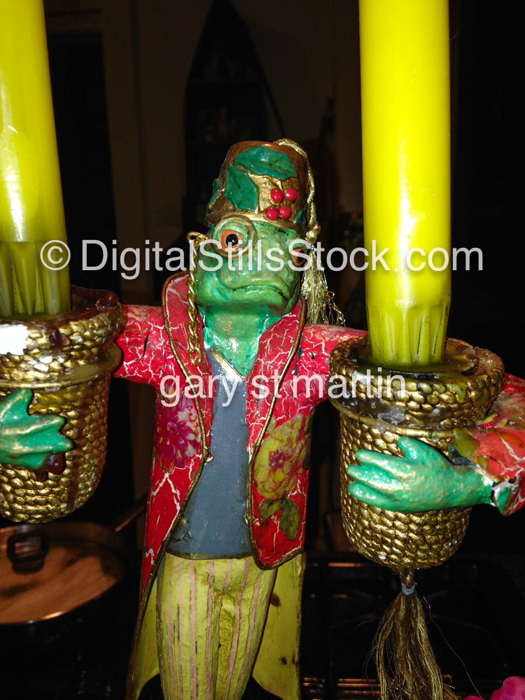 Frog candle Holder, New Orleans, Digital