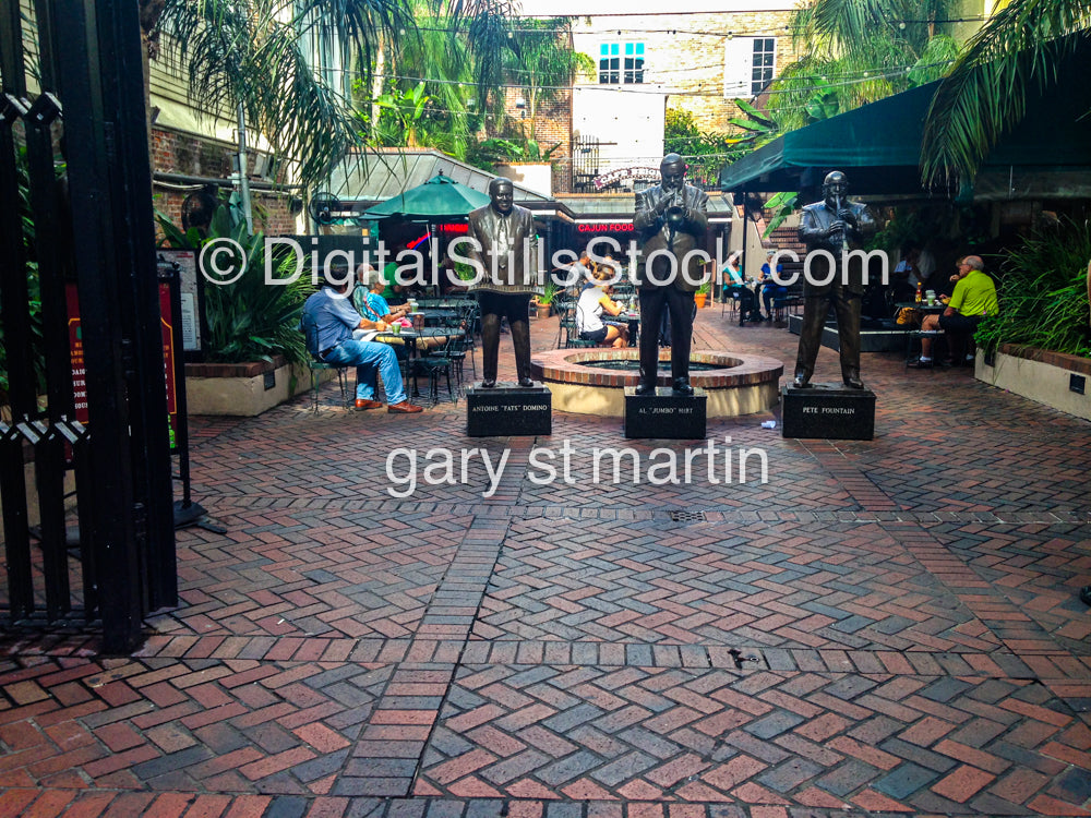 3 Statues,FATS DOMINO, AL HIRT, PETE FOUNTAIN, New Orleans, Digital